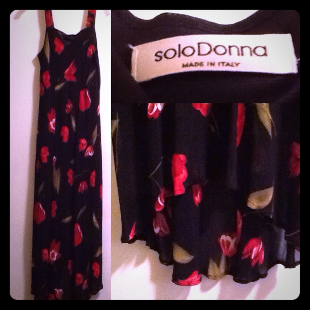 NWOT MADE IN ITALY UNGARO's SOLO DONNA HI-LOW MAXI
